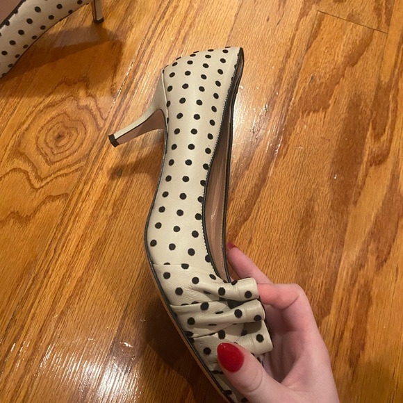 Polkadot black and white red Valentino low heels - Picture 6 of 7